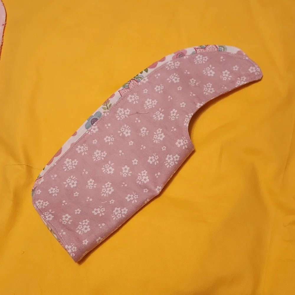 Handmade  Baby Bibs for girls,  set of 3.